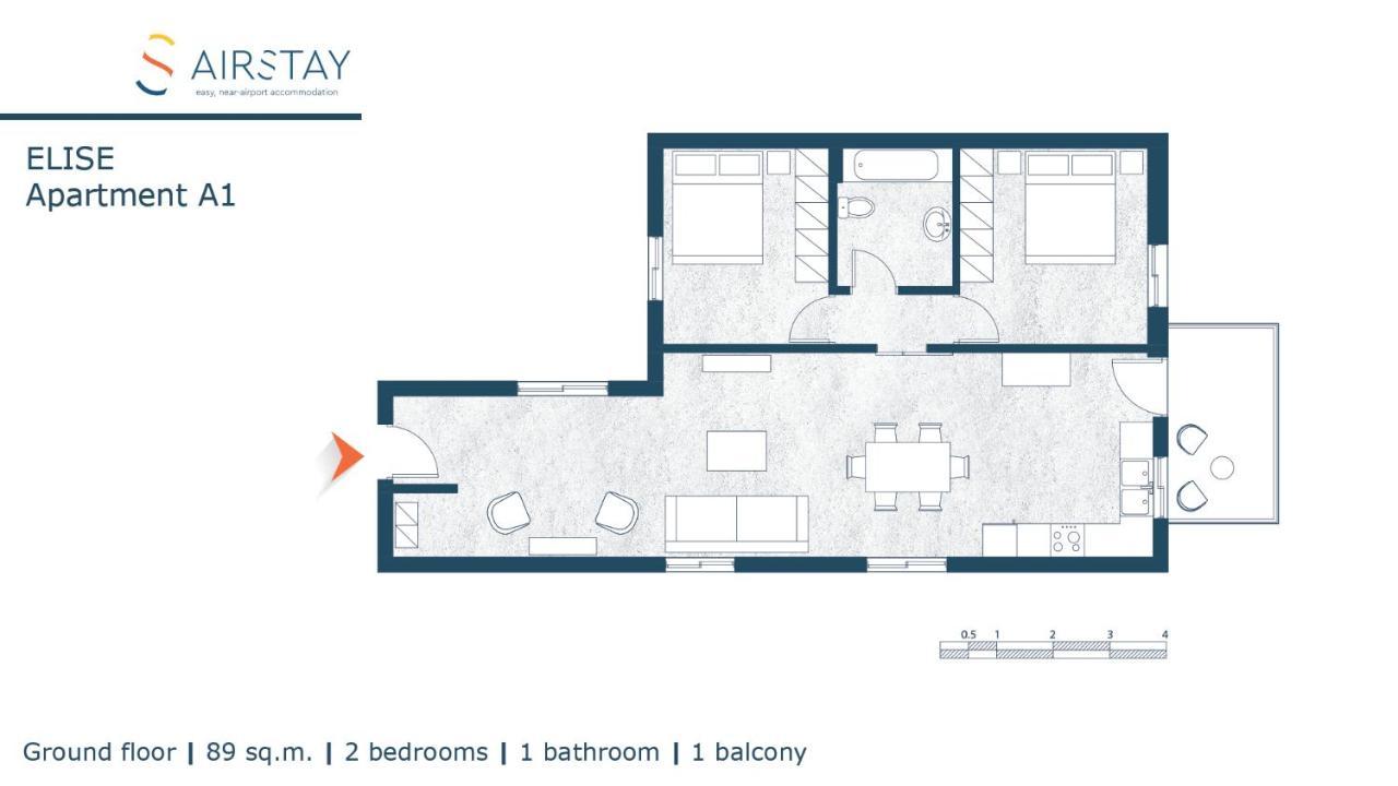 Elise Apartment Airport By Airstay Szpáta Kültér fotó